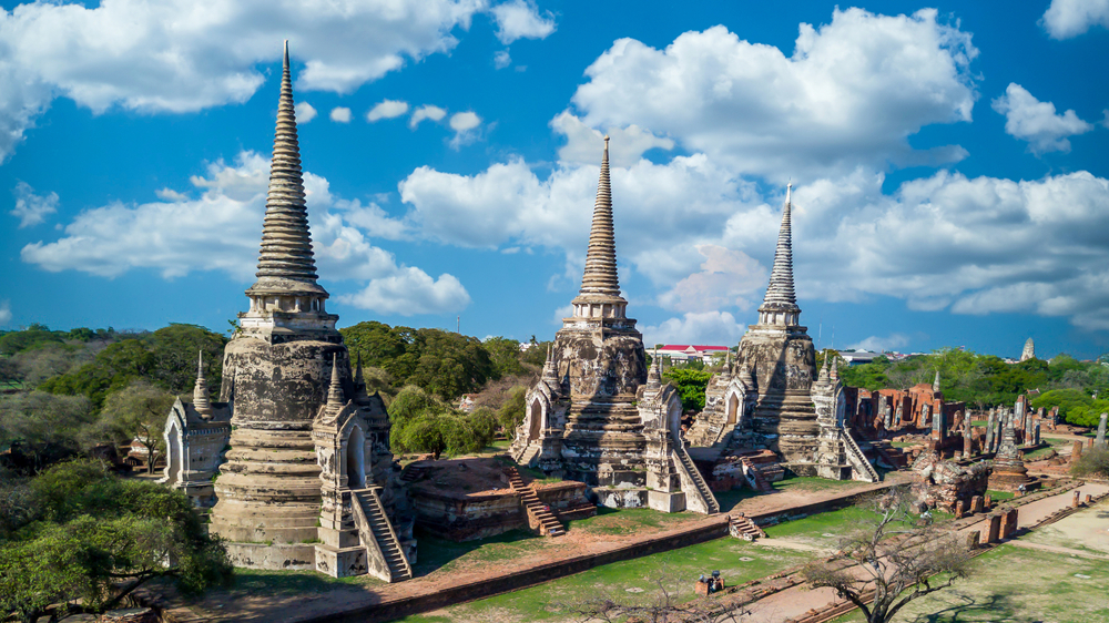 Wat Phra Si Sanphet on the site of the old Royal Palace in Ayutthaya - Thai Pass